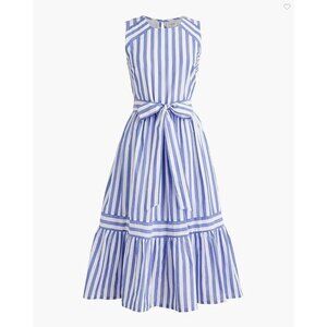 J. Crew Factory Striped Mini Dress Women's Size 2 Blue & White New With Tags!